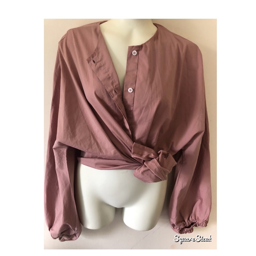 Zara Woman Blush colored button up sz M